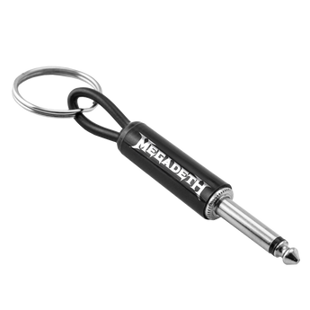 Megadeth Logo Guitar Plug Keychain - Rock Shop Repeat