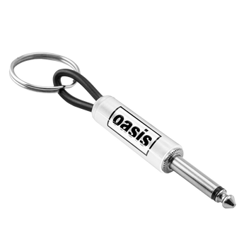 Oasis Logo Guitar Plug Keychain - Rock Shop Repeat